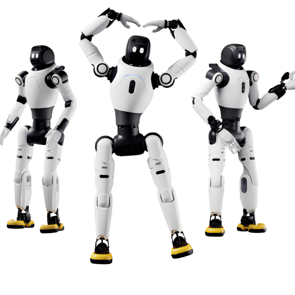 Humanoid robot X2 Ultra with different angles