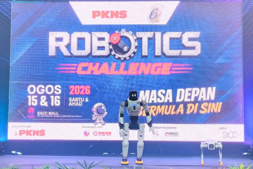 Humanoid robot Malaysia show performance